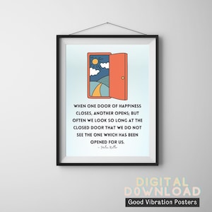 Digital Download - Helen Keller quote, Home Decor, Wall art, positive affirmation, Interior Art, empowering quote, positive thinking art