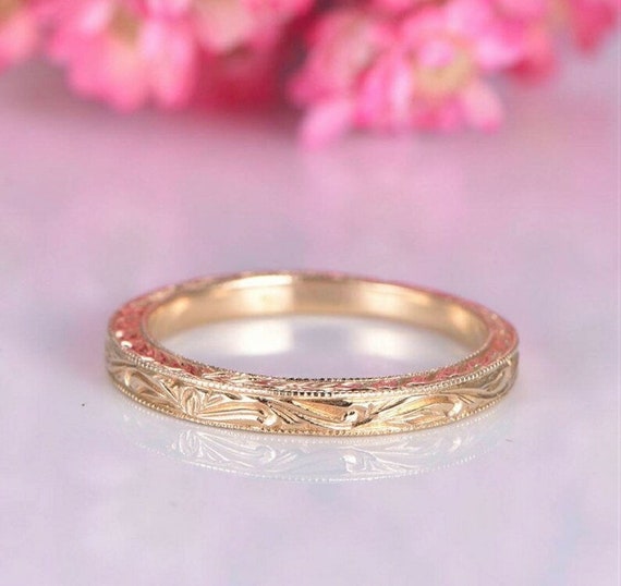 Antique filigree shop wedding band