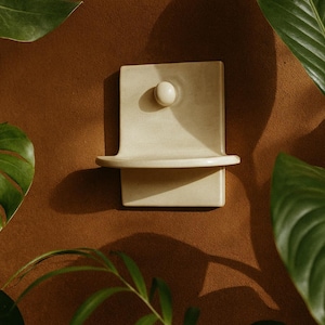 Handmade Ceramic Key Holder With Shelf: Home Decor Organizer - Etsy