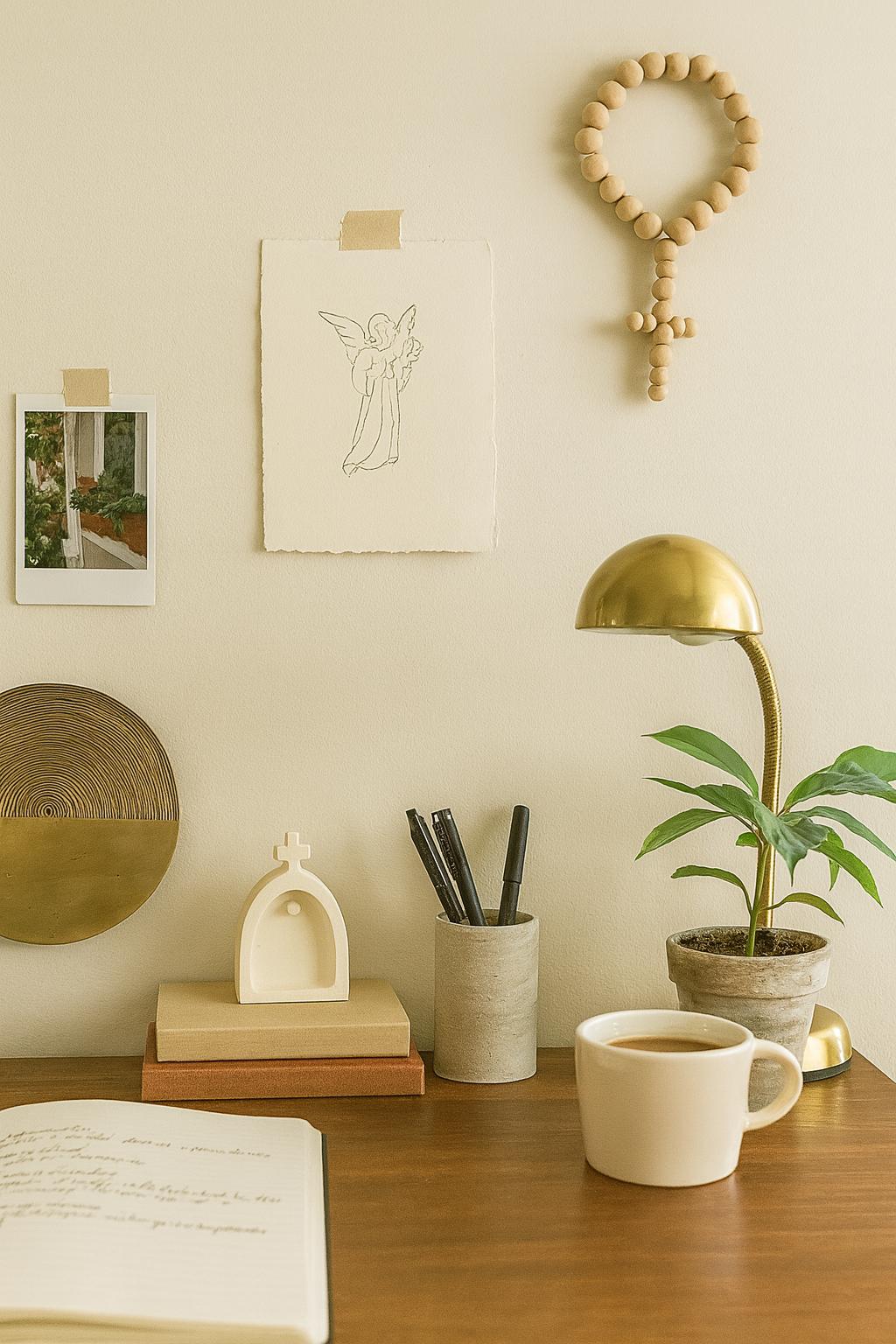 Handmade Tiny Ceramic Altar Shelf: Minimalist Shrine for Crystals - Etsy