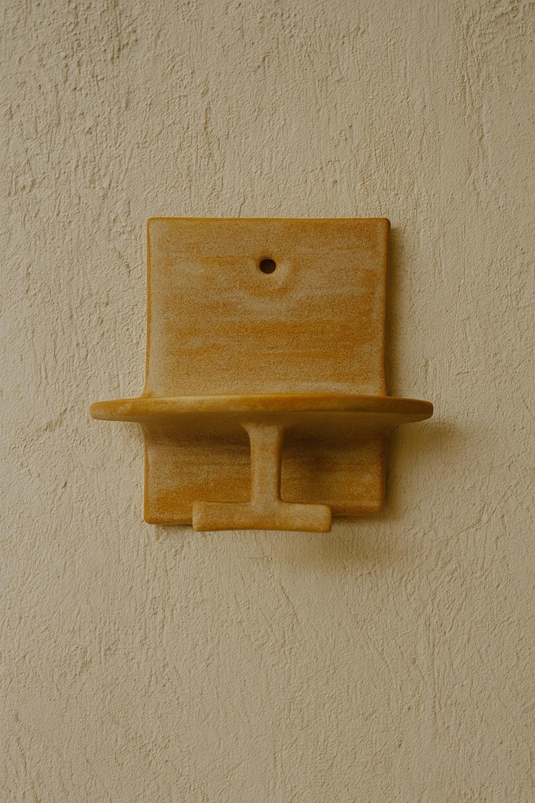 Handmade Ceramic Key Holder With Shelf: Unique Wall Decor Organizer - Etsy