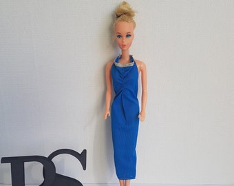 Mattel Barbie Best Buy #1472 Blue Halter Neck Dress 1980 (DOLL NOT INCLUDED)