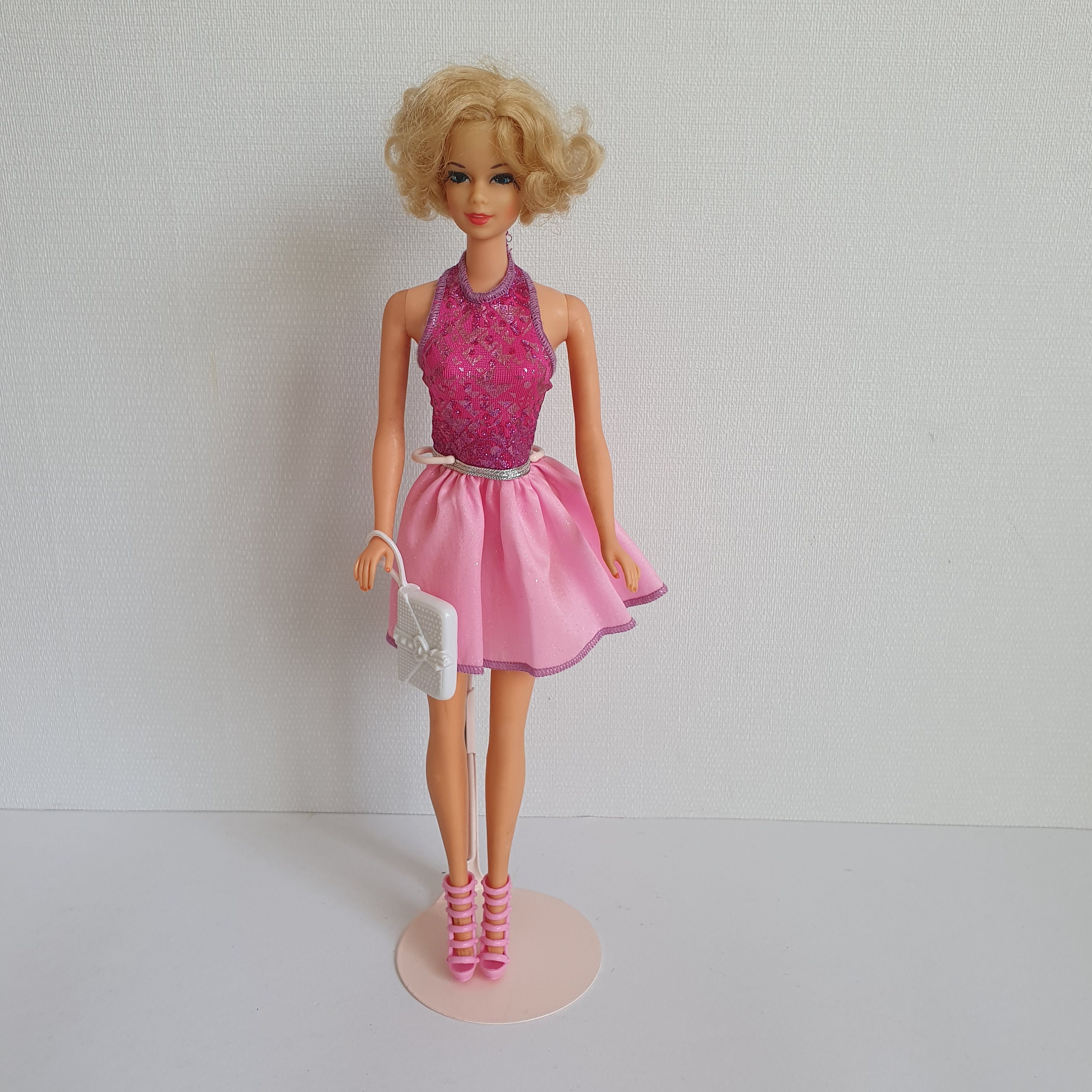 Mattel Barbie Fashionista Pink Short Halterneck Dress W/ Shoes and Handbag  DOLL NOT INCLUDED - Etsy
