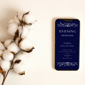 Wedding reception invite- floral