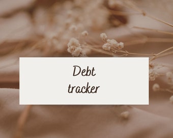 Debt Tracker, Debt Payoff, Digital Planner, Planner, Ebooks, Digital Products