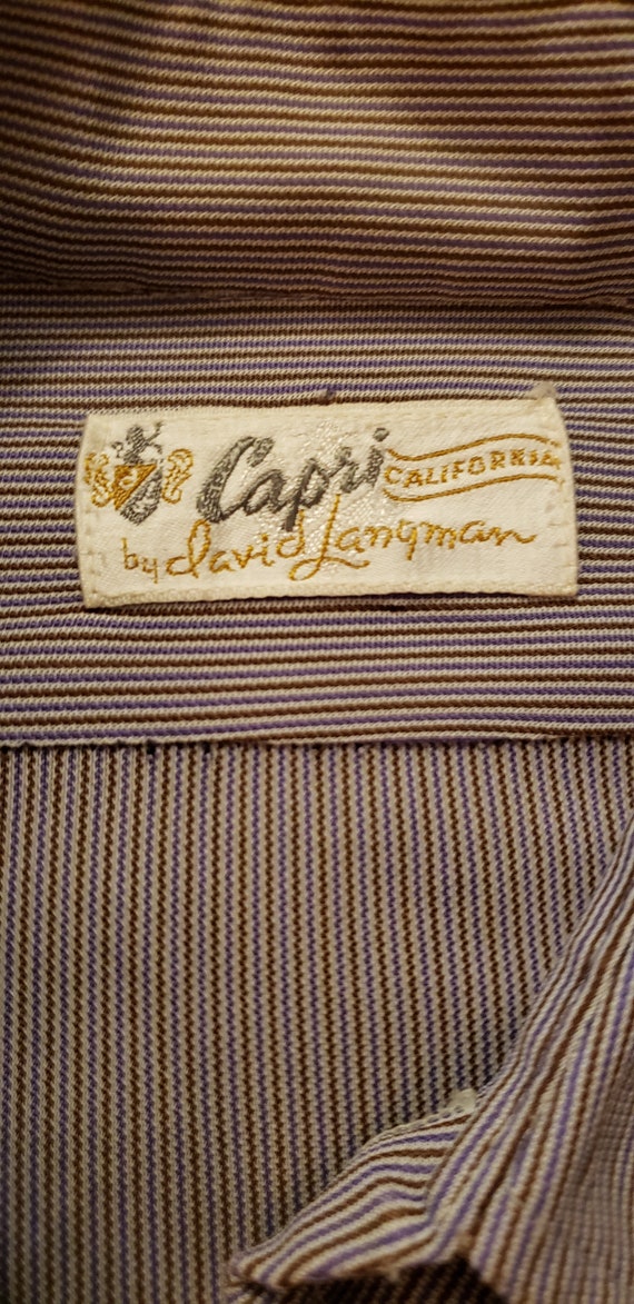 Vintage late 60s/Early 70s Men's Shirt - image 2