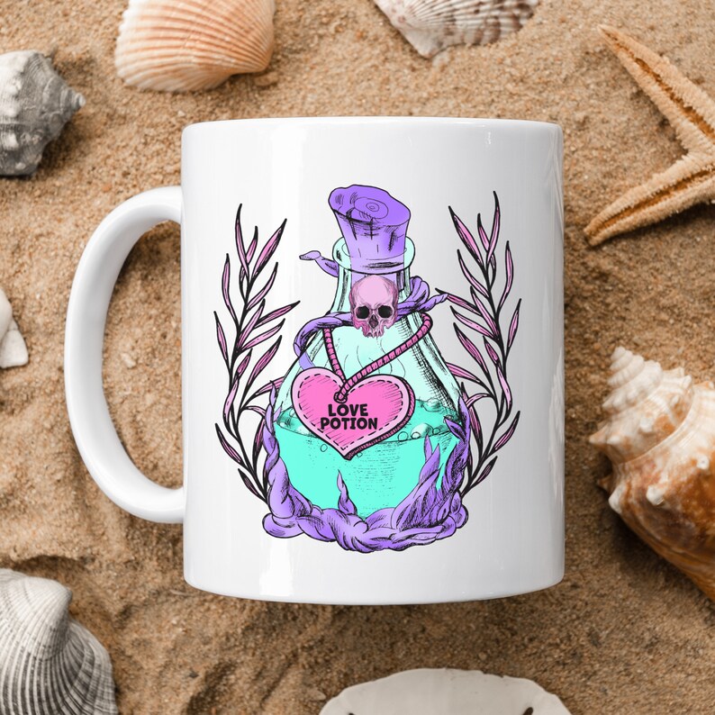 Pastel Goth Valentine Mug Goth Valentine Mug Valentine Goth Mug Pastel