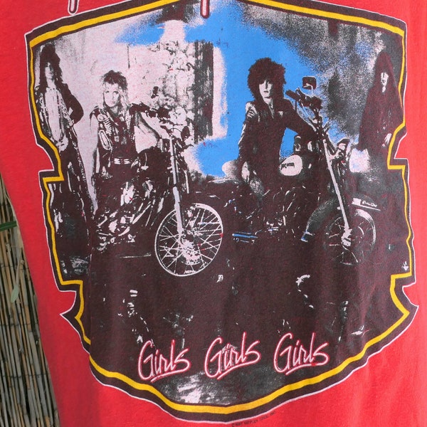 80's Vintage 1987 Motley Crue Girls Girls Girls T Shirt Large