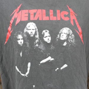 80&#39;s Vintage METALLICA And Justice For All T Shirt Large With Brockum Tag
