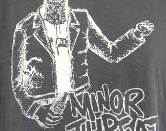 90's Vintage MINOR THREAT Bottled Violence T Shirt Large