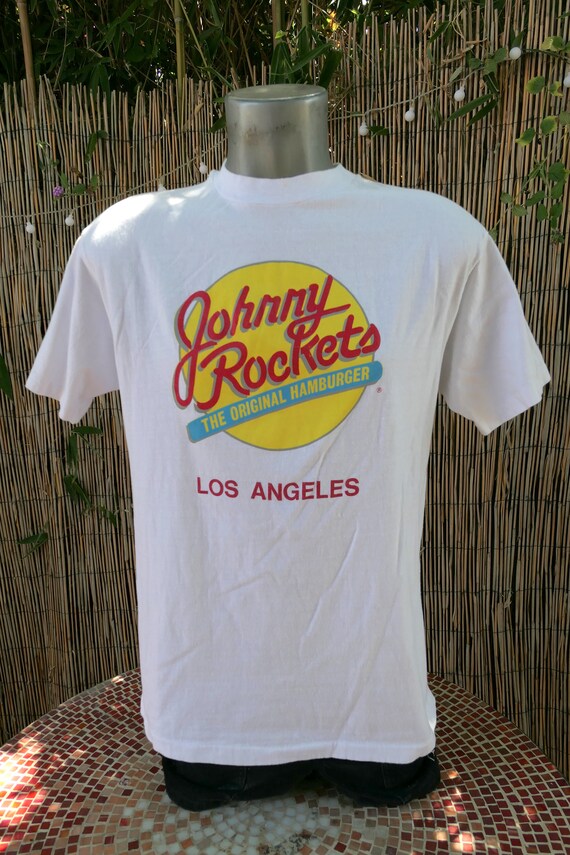 80's Vintage JOHNNY ROCKETS Los Angeles T Shirt M… - image 2