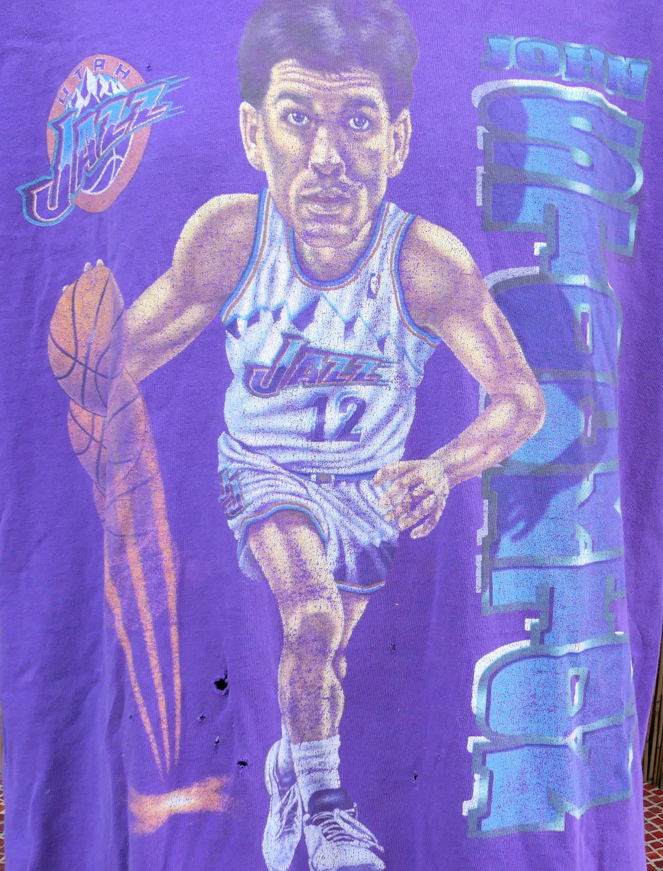 Medium NWT NEW Deadstock Vintage Utah Jazz NBA T-Shirt TShirt Logo 7 Tee  90’s