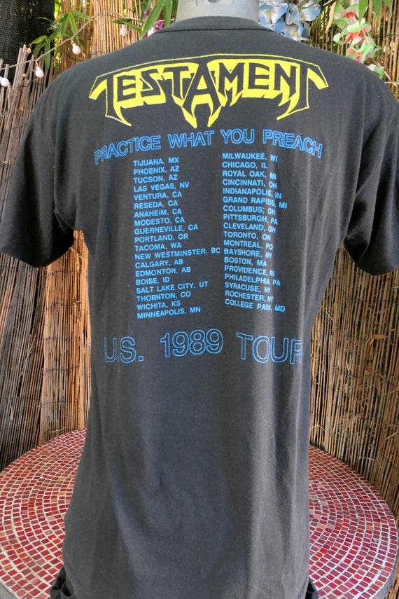 80's Vintage 1989 TESTAMENT Practice What You Pre… - image 3