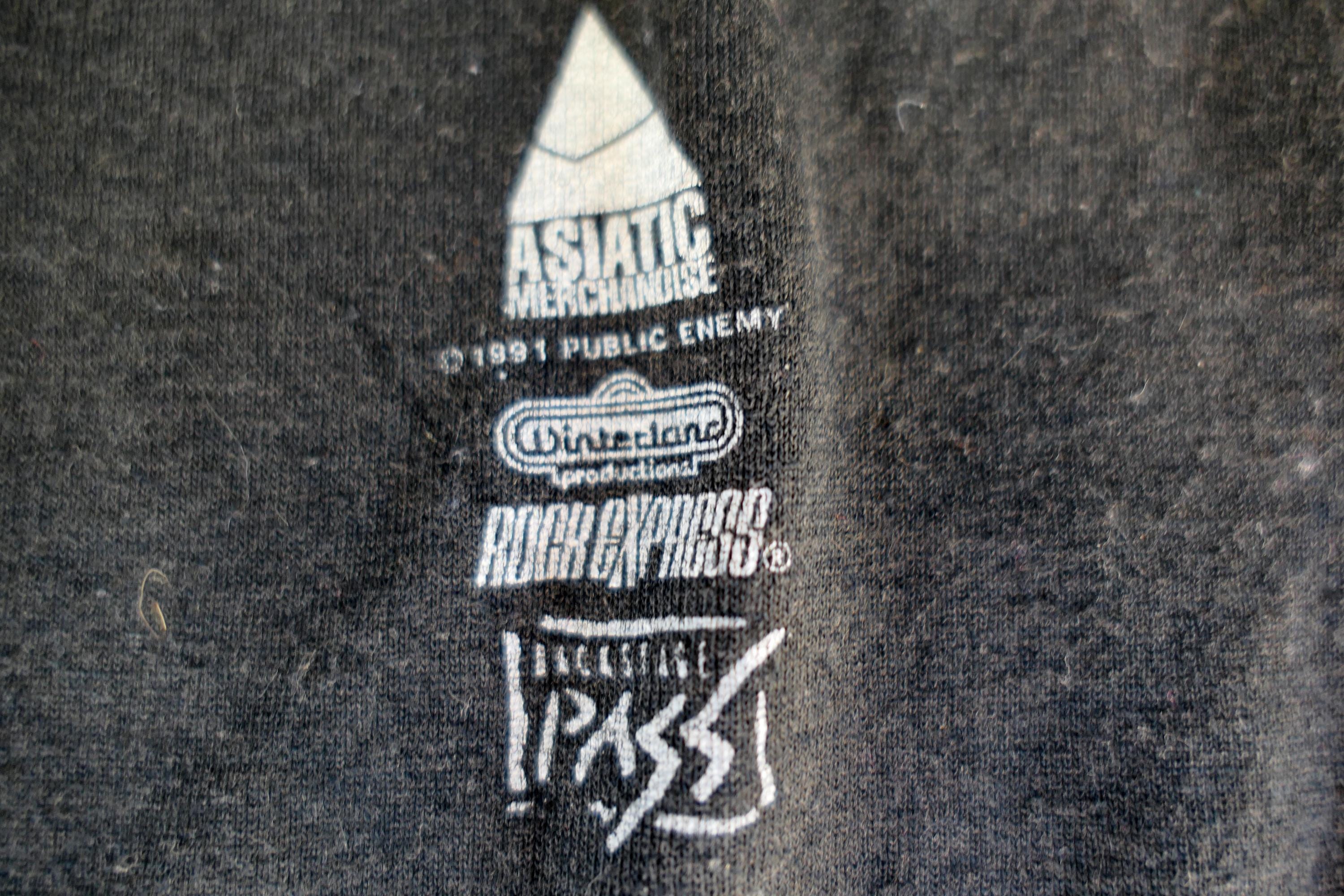 90年代ヴィンテージ 1991 PUBLIC ENEMY Tシャツ XL バックステージパス 