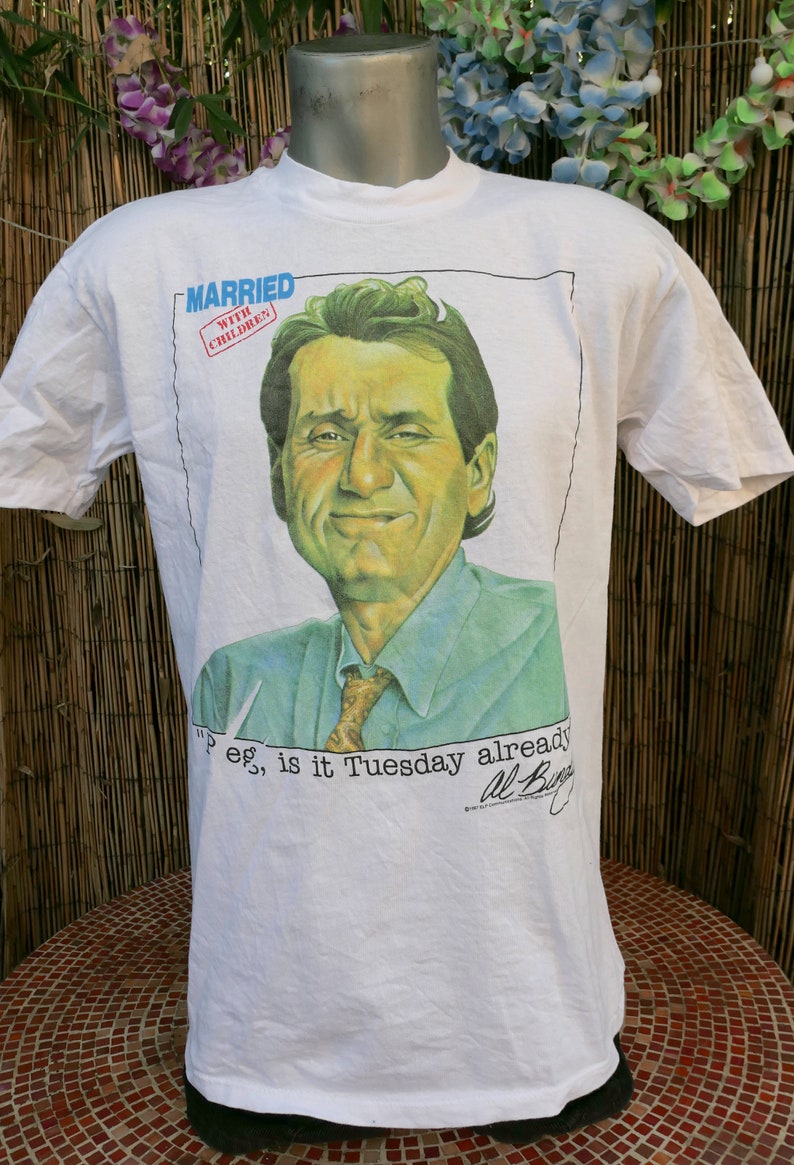 80's Vintage 1987 MARRIED WITH CHILDREN Al Bundy T Shirt Large With