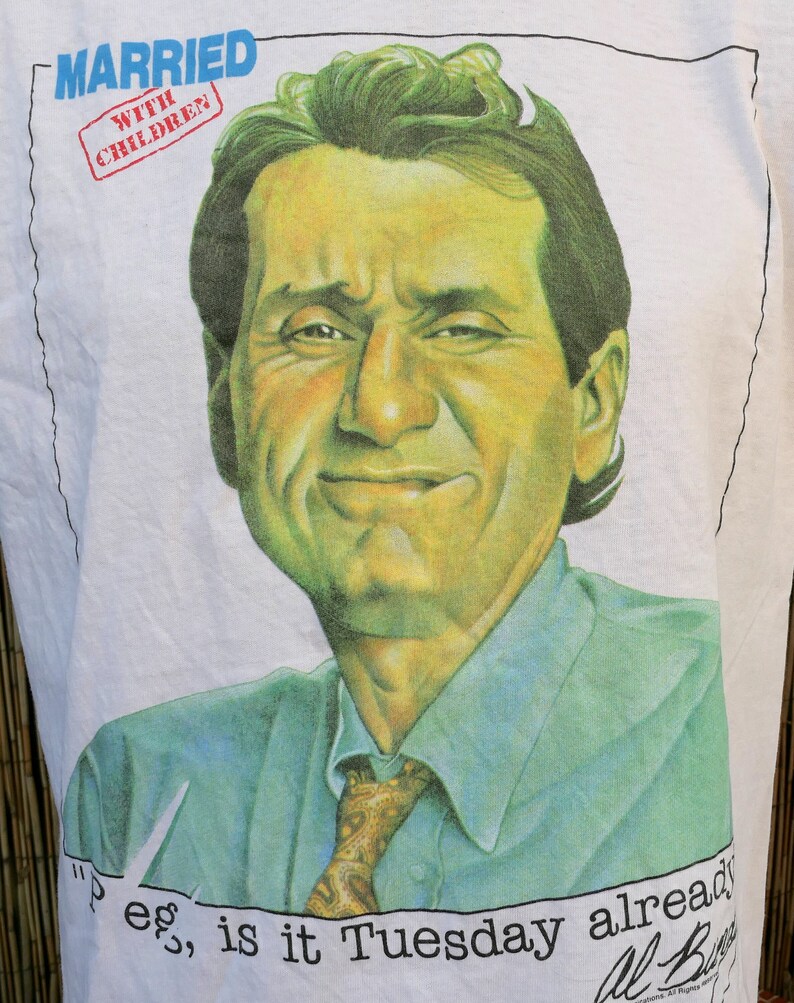 80's Vintage 1987 MARRIED WITH CHILDREN Al Bundy T Shirt Large With