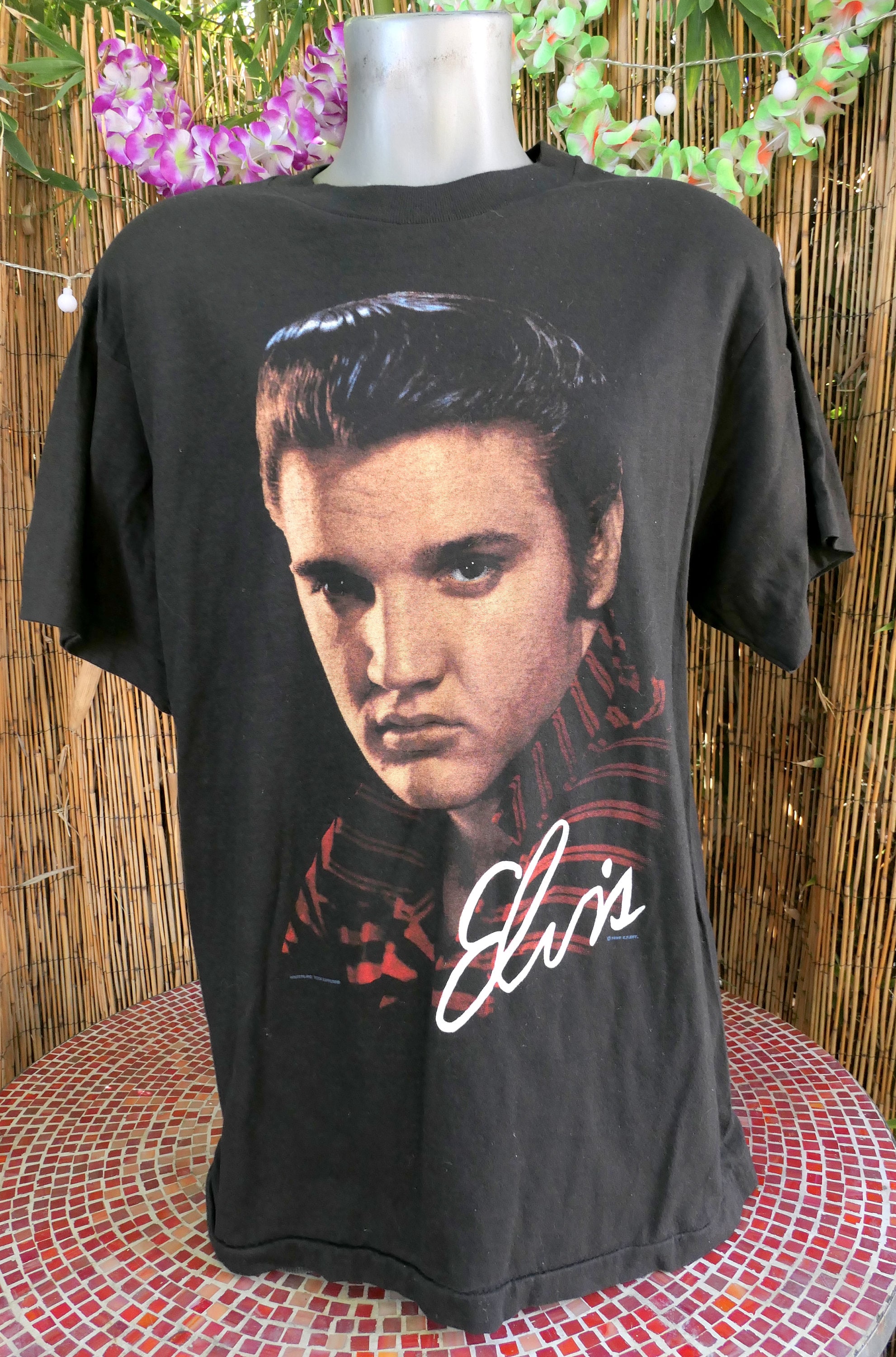 希少】90's～エルビスプレスリー ELVIS ビンテージ シングルステッチ