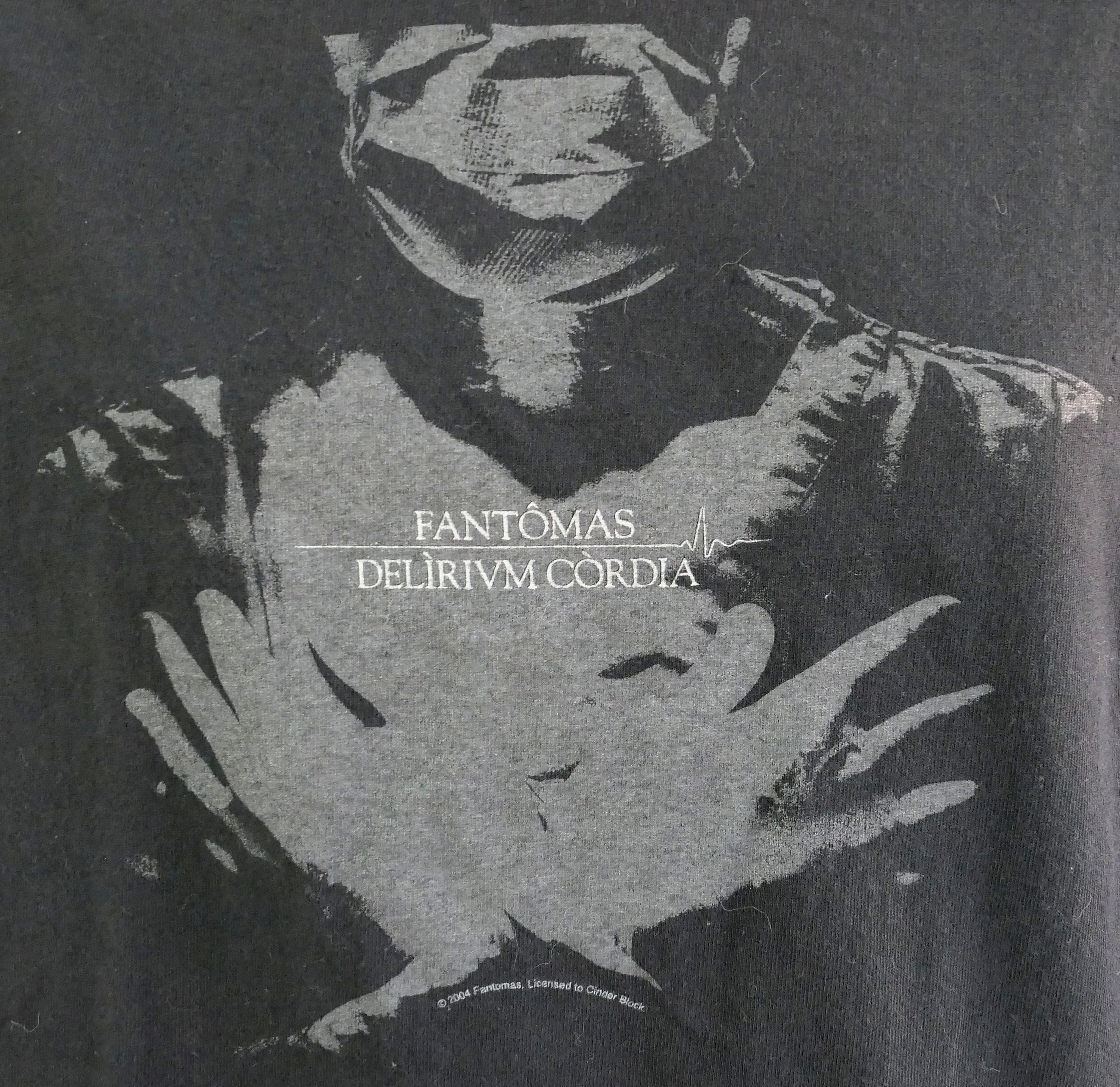 Vintage 2004 FANTOMAS Delirium Corda T Shirt Large With Cinder