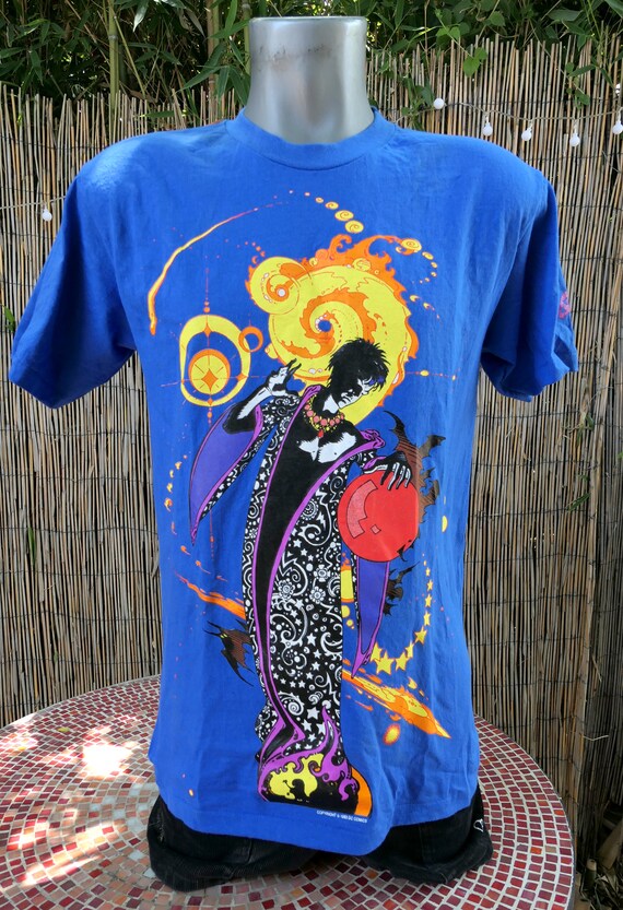 90's Vintage 1993 SANDMAN DC Comics T Shirt Medium With Hanes