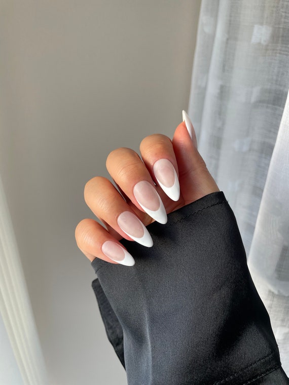 White Matte French Nails