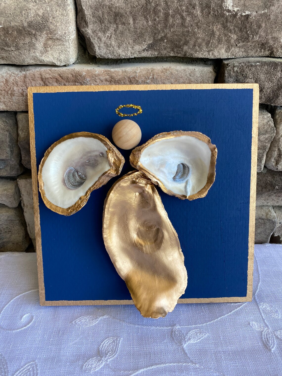 Angels Oyster Angel Angel Oyster Shell Oyster Wall Art Etsy