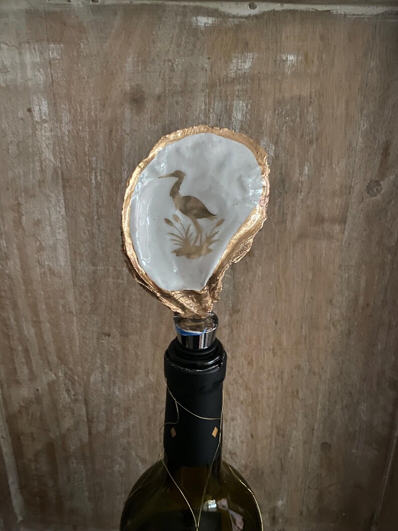 Oyster Shell Wine Bottle Stopper