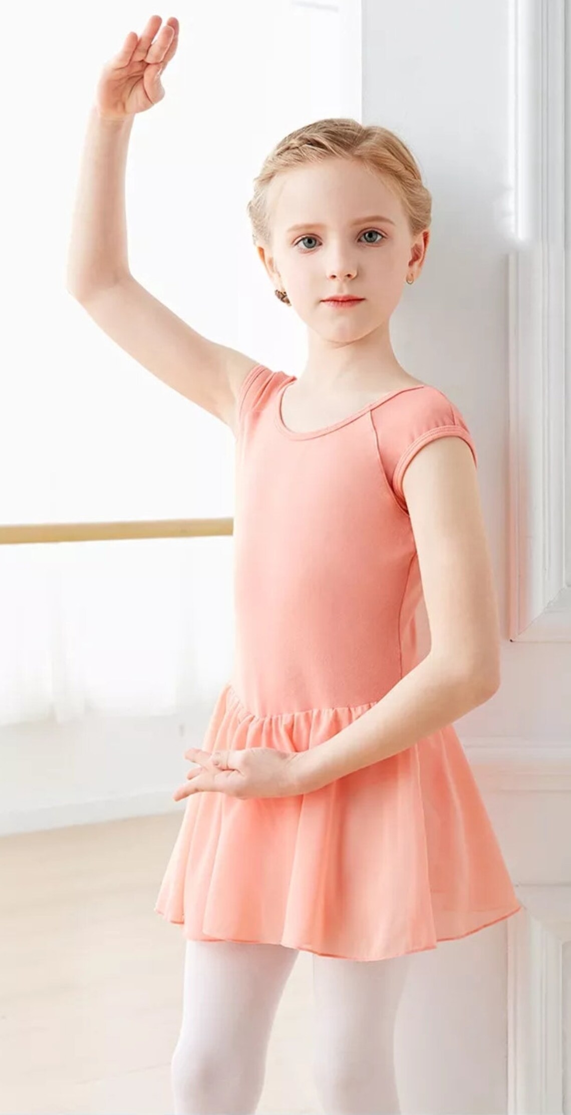 Girls Ballet Leotard Sleeveless Ballerina Skirted Leo Etsy