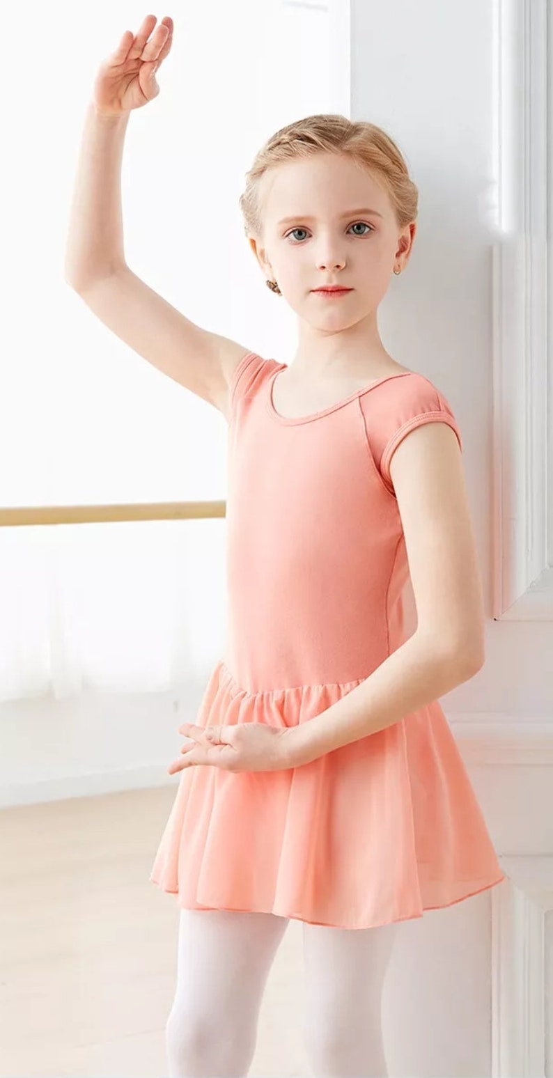 Girls Ballet Leotard Sleeveless Ballerina Skirted Leo Etsy