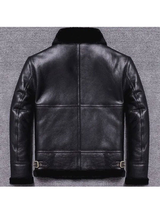 Men's Sheep Skin Winter Fur Coat Real Leather Jacket - Etsy