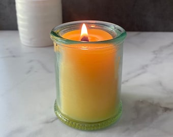 Pure Beeswax Candle, Wooden Wick Candle, Fragrance Free Candle, Clean Burning, Hand Poured, Self Care Candle, Non-Toxic Candle, Honey Candle