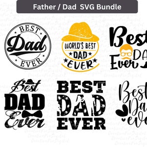 Meilleur papa de tous les temps Svg, Svg fête des pères, meilleur papa du monde de tous les temps, papa vie PNG, Svg papa, papa citation Svg pour chemise, sac, tasses designs