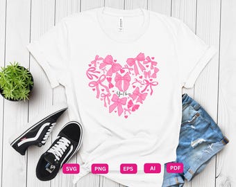 ピンクのコケット バレンタイン ハート リボン svg png、バレンタイン png、コケット バレンタイン ハート svg、バレンタイン png、バレンタイン デー、バレンタイン ラブ png