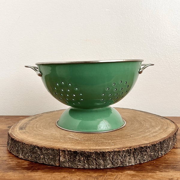 Enamel Colander Etsy