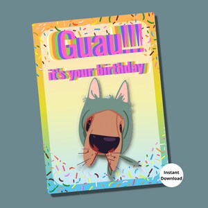 Alles Gute zum Geburtstag Postkarte, Geburtstagskarte, Geburtstagskarte für Mädchen, Postkarte, Karte zum Geburtstag, Geburtstagskarte, Instant sonload
