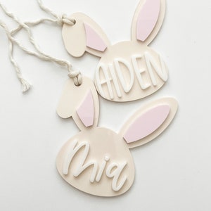 Easter Basket Tag, Easter Name Place Card, Personalized Easter Basket, Easter Bunny Tag