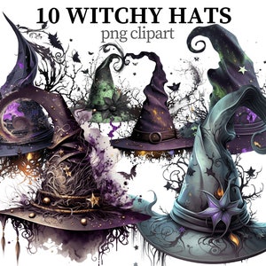 Witch Hat PNG Clipart Dark Fantasy Images Witchcraft Clipart Fantasy png Mystic Clipart Wizard School Scrapbook Paper craft Card making