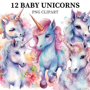 Baby Einhorn Clipart Fantasie PNG Einhorn Grafiken Romantisches Einhorn Niedliche Cliparts Schöne Clipart Magische PNG Niedliche Clipart Papierkunst