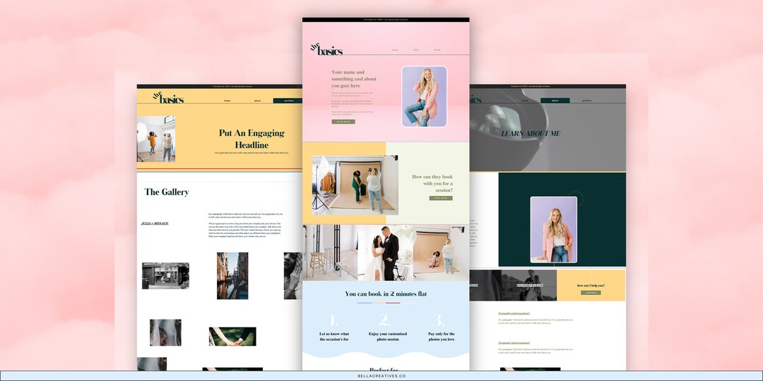 The Basic Minimal & Aesthetic Wix site Template for Wedding