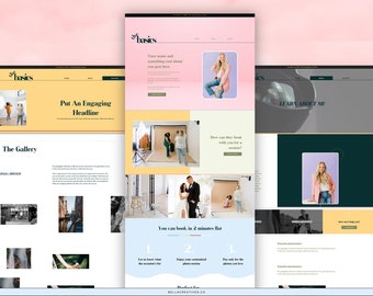 The Basic | Minimal & Aesthetic Wix Website Template | For Wedding Photographers, etc.