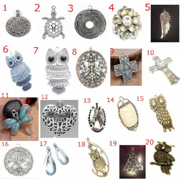 Unique Scarf Pendant Charms - Customize Your Scarf Jewelry with Style and Elegance