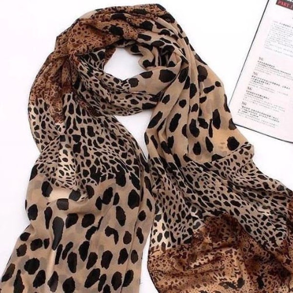 Scarf leopard print scarf shawl butterfly scarf flower scarf  SF32