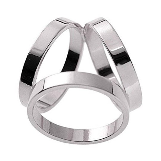 Diamond  Scarf Ring, Ring, Pendant, Earrings, Bracelet – Silver Silk &  Beads