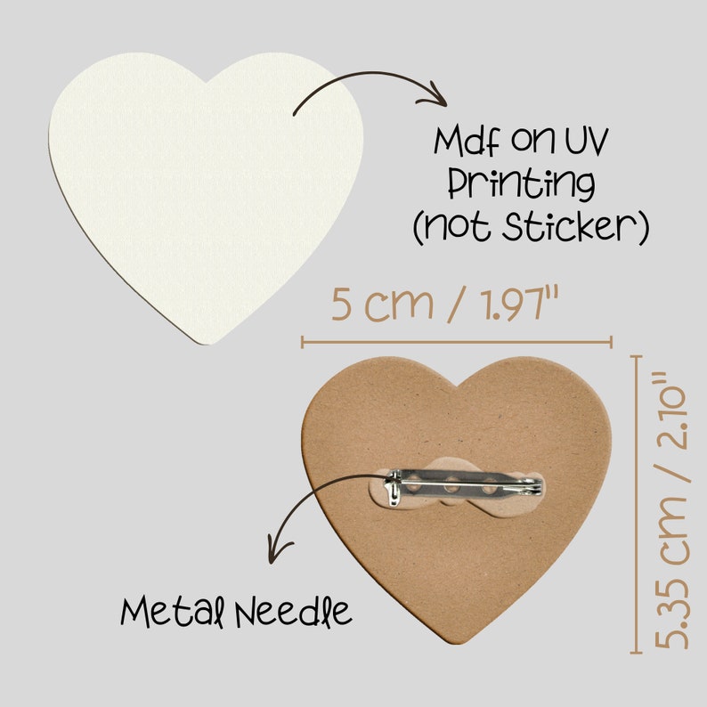 Broches pour cadeaux de mariage, épingles de mariage personnalisées, boutonnières de mariage coeur en bois en gros, cadeau de mariage personnalisé pour invités, cadeau pour invités image 7