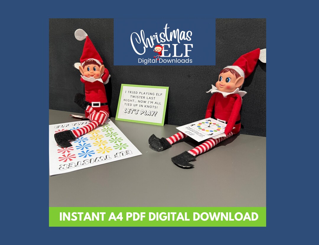 Elf Twister Instant Digital Download – Printable Elf Prop Idea ...