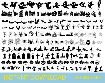 Hallowen SVG Bundle,Halloween Svg Files for Cricut,Halloween Svg Cut Files,Hallowen Clipart