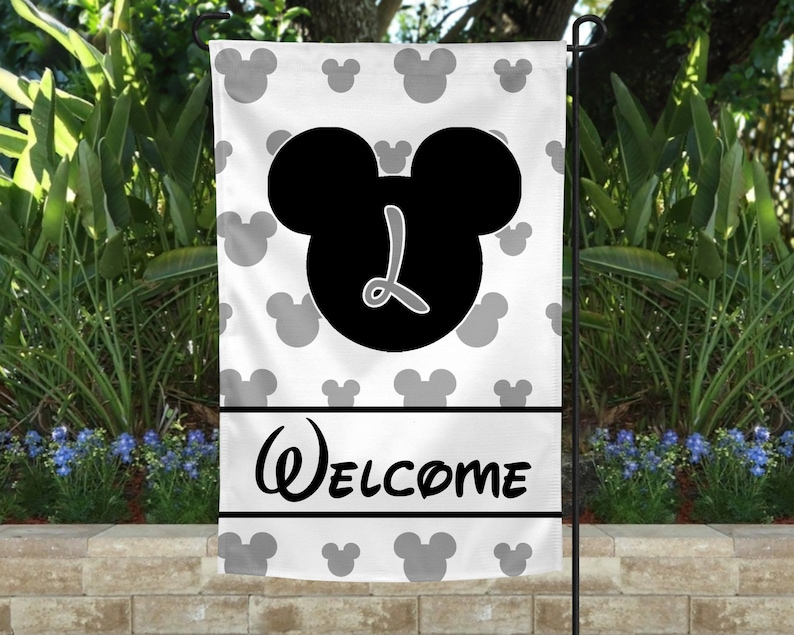 Disney Garden Flag 2 Sided Mickey Head Double Sided Etsy