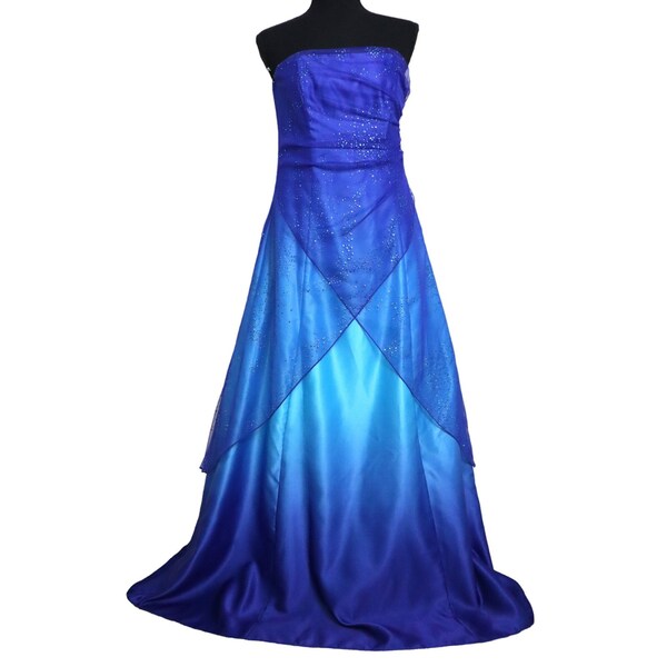Ombre Drape Cowl Dress