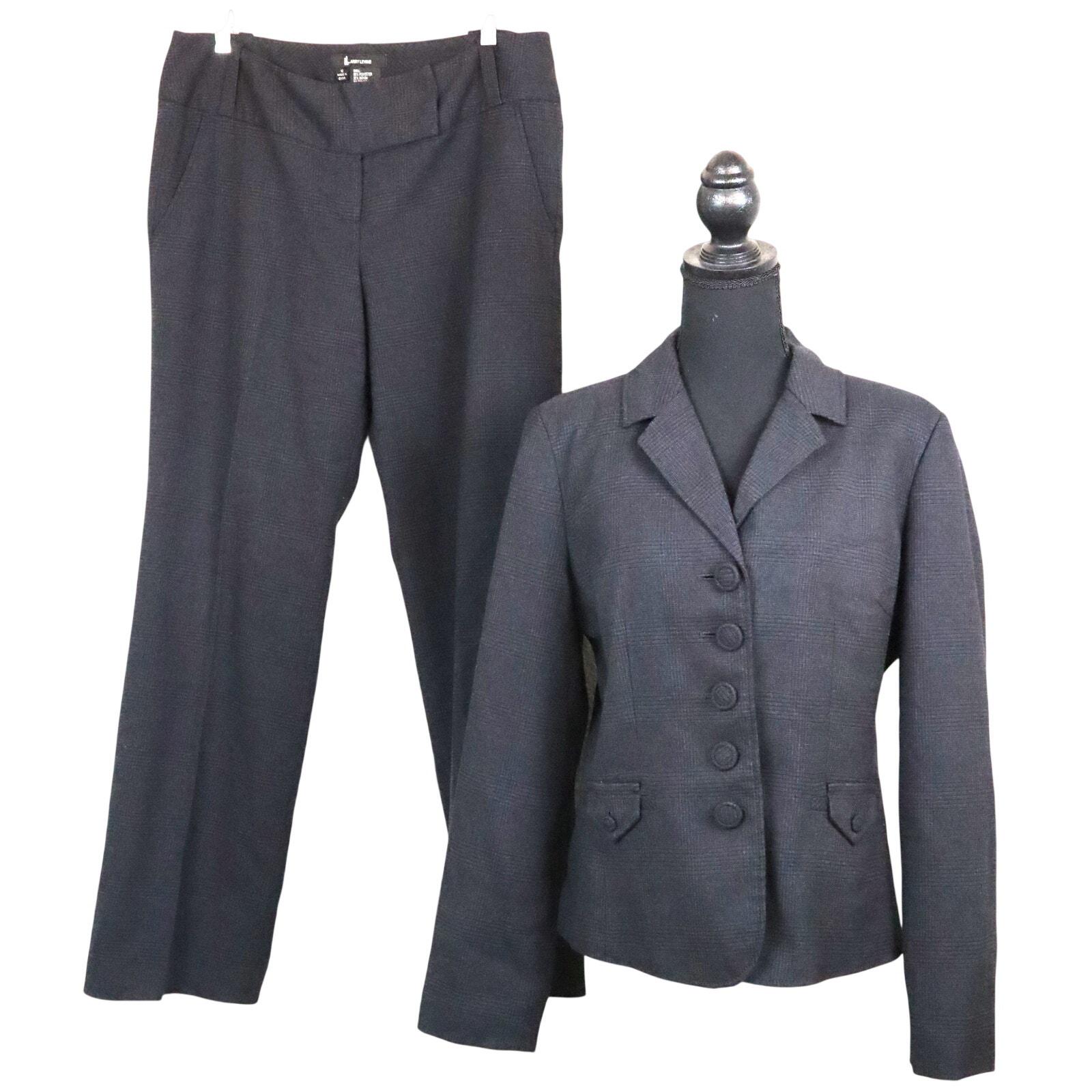 Blazer Femme Larry Levine, Gris Foncé, Taille 18, Automne/hiver - Très Bon état D'occasion