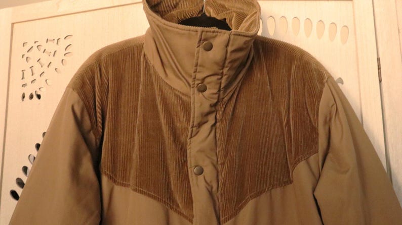 Vintage 70s 80s Competitive Edge Action Men Canvas Barn Brown Jacket ...
