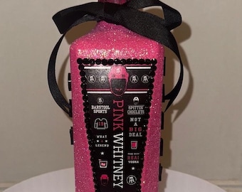 Personalisierte pinke Whithney-Flasche: persönliche Geschenke für jeden Anlass